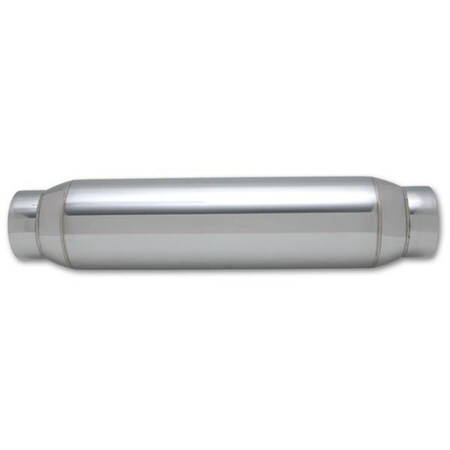 Superjock 17930 5 In. Stainless Steel Exhaust Resonator - Silver SU347155